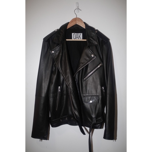 OAK Jackets & Blazers - OAK NYC NY Rider Leather Jacket